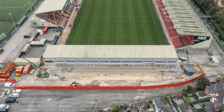 City’s football stadium extension starts to take shape