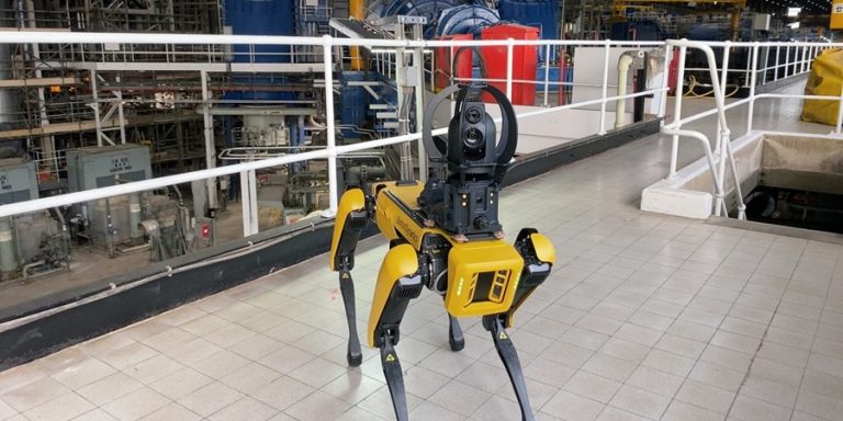 Robot dog sparky joins workforce at Drax Power Station