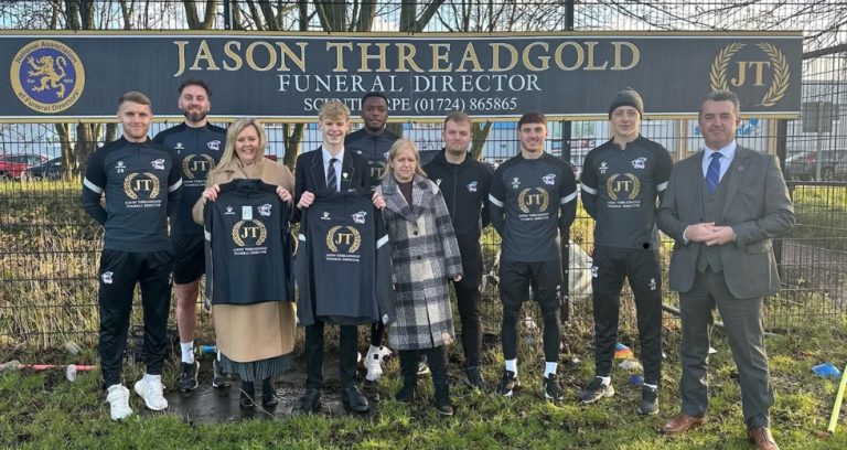 Funeral director signs up as Scunthorpe United sponsor