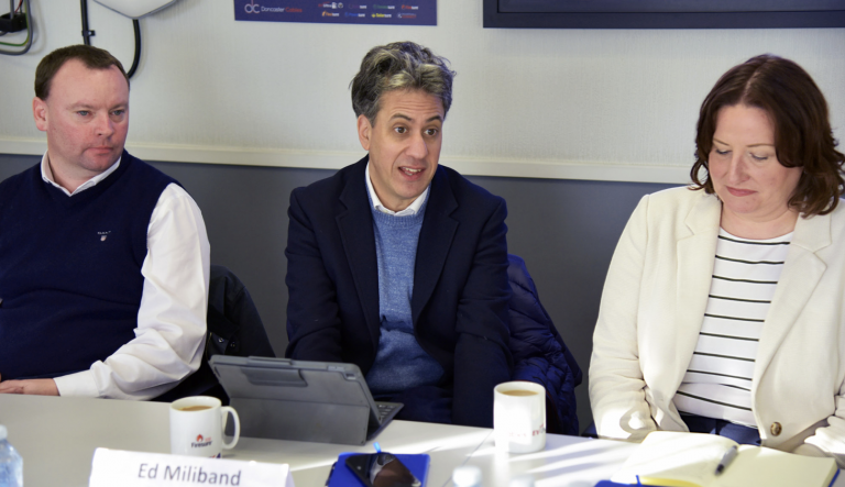 Miliband meets Doncaster businesses for wide-ranging discussion