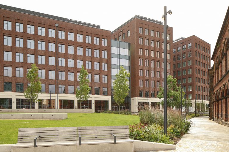 First two buildings at Leeds’ newest commercial district Aire Park complete