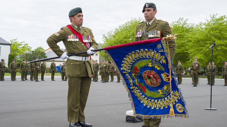 Yorkshire embroiderers make ceremonial flags for Royal New Zealand Infantry Regiment